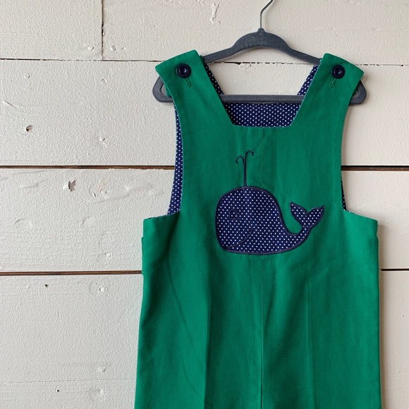 Dots + Whales Overalls | 1960s Gender Neutral - Picture 3 of 6
